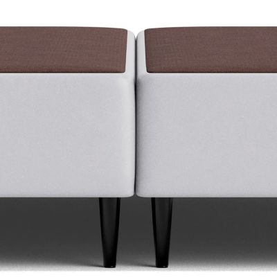 Cama Box Corino Branco 43cm de altura - King