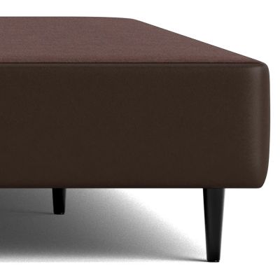 Cama Box Corino Marrom 43cm de altura - Queen
