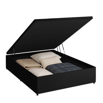 Cama Baú Blindado Corino Preto - Casal