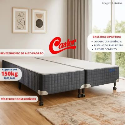 Cama Box Castor Silver Star Air Pocket - Queen