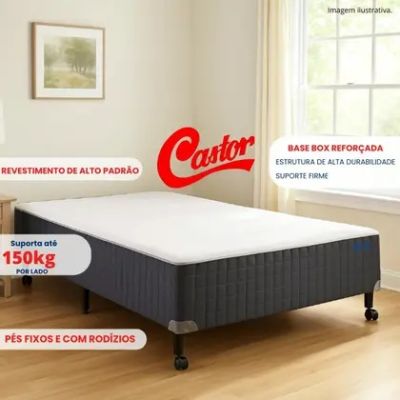 Cama Box Castor Silver Star Air Pocket - Casal