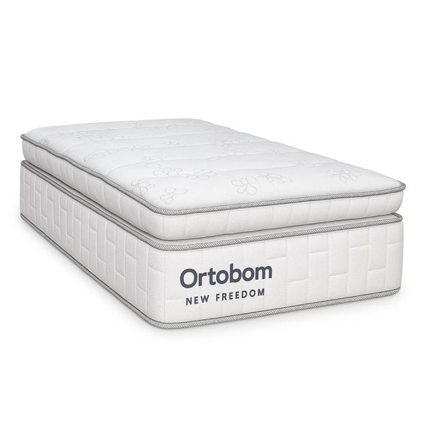 Colchão Mola Ensacada New Freedom Exclusivo Solteiro - Ortobom