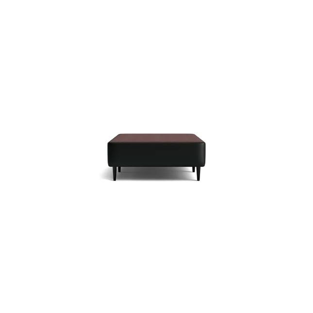 Cama Box Corino Preto 43cm de altura - Solteiro