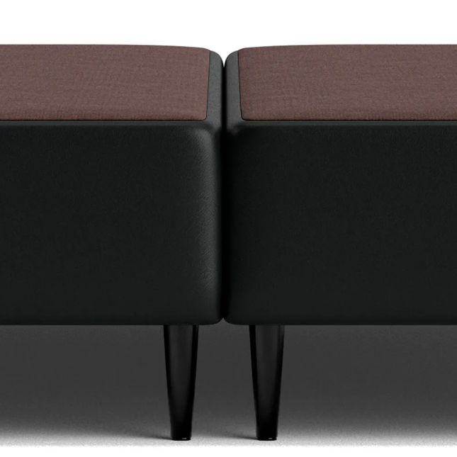 Cama Box Corino Preto 43cm de altura - Queen