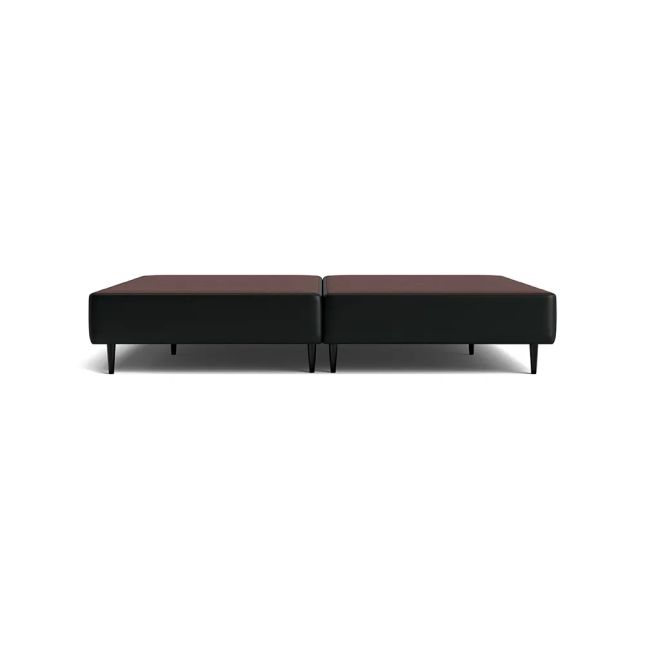 Cama Box Corino Preto 43cm de altura - Queen