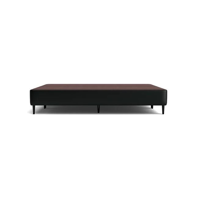 Cama Box Corino Preto 43cm de altura - Queen
