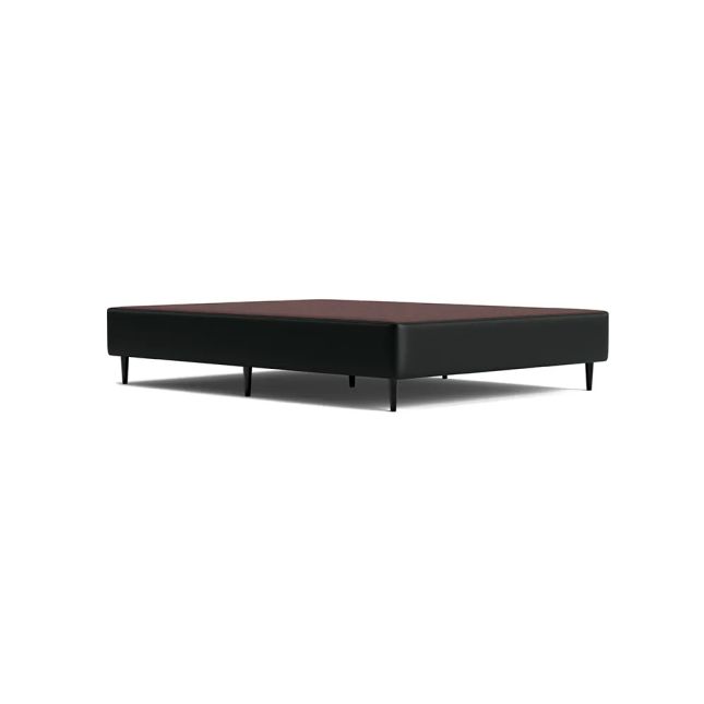 Cama Box Corino Preto 43cm de altura - Casal