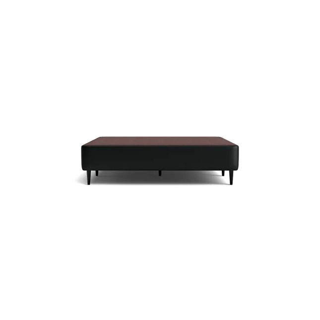 Cama Box Corino Preto 43cm de altura - Casal