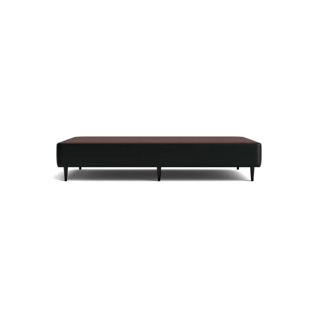 Cama Box Corino Preto 43cm de altura - Casal