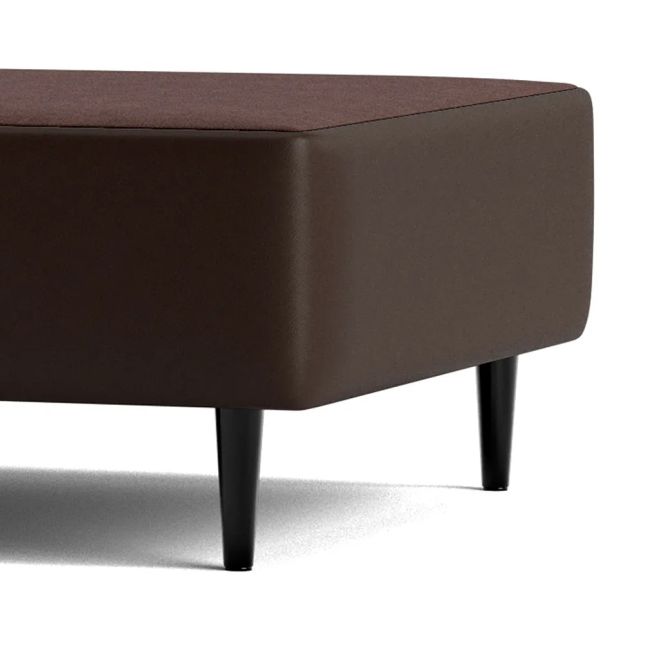 Cama Box Corino Marrom 43cm de altura - Solteiro