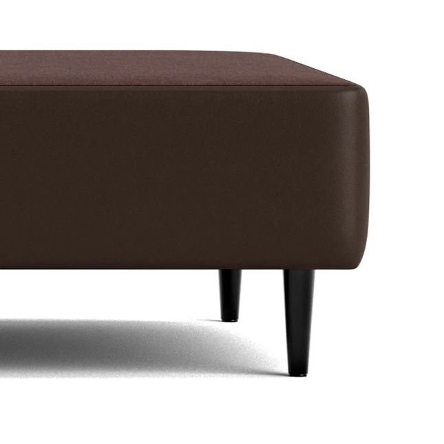 Cama Box Corino Marrom 43cm de altura - Solteiro