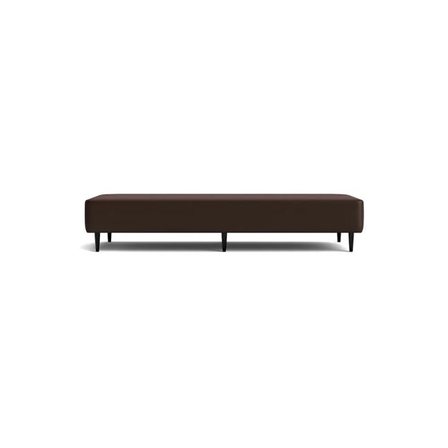 Cama Box Corino Marrom 43cm de altura - Solteiro