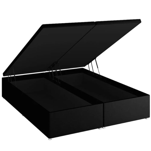 Cama Baú Blindado Corino Preto - King