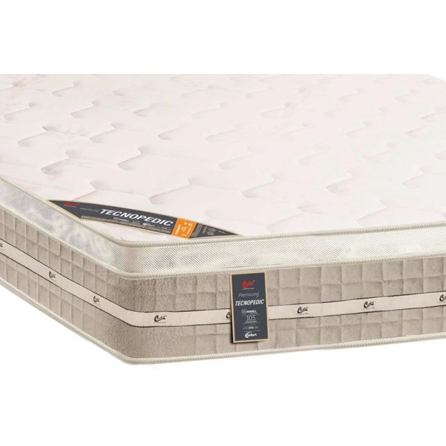 Colchão Mola Tecnopedic Premium One Face Castor  - Casal