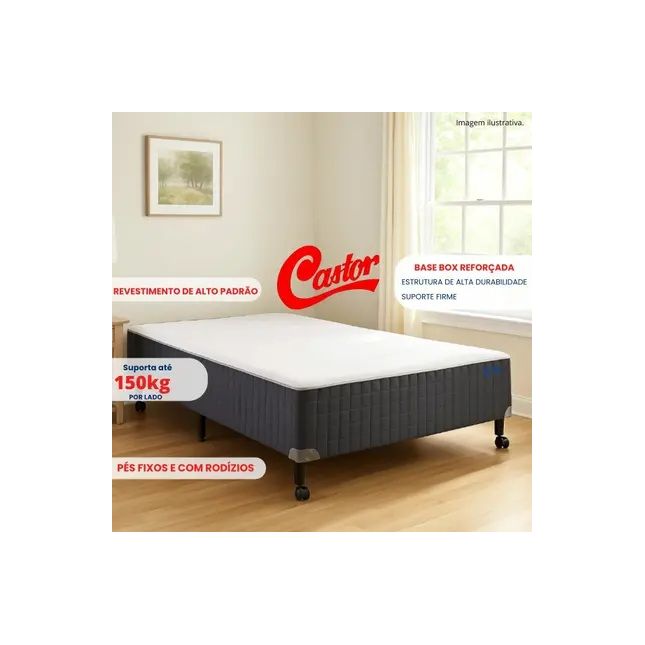 Cama Box Castor Silver Star Air Pocket - Casal