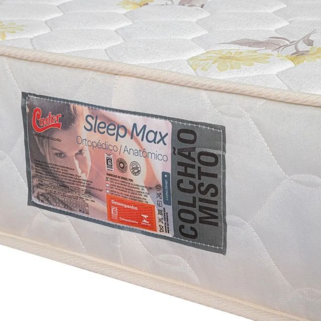 Colchão ortopédico Sleep Max Anatômico Castor - Casal