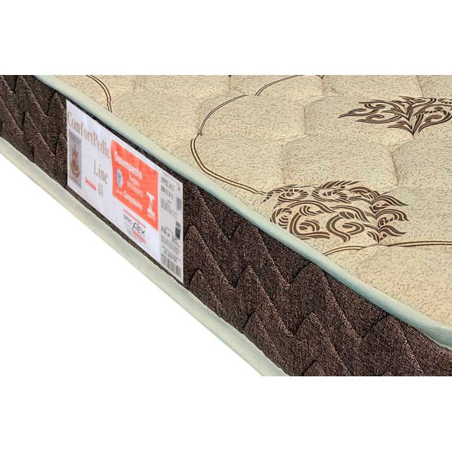 Colchão Espuma D33 Confortpedic Marrom Casal  17cm Orthoflex